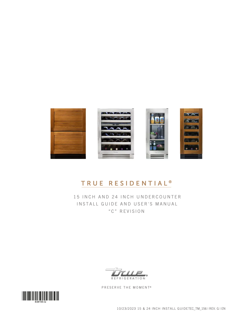 Imagen de la primera página del manual del dispositivo TUF-24-R-SS-C