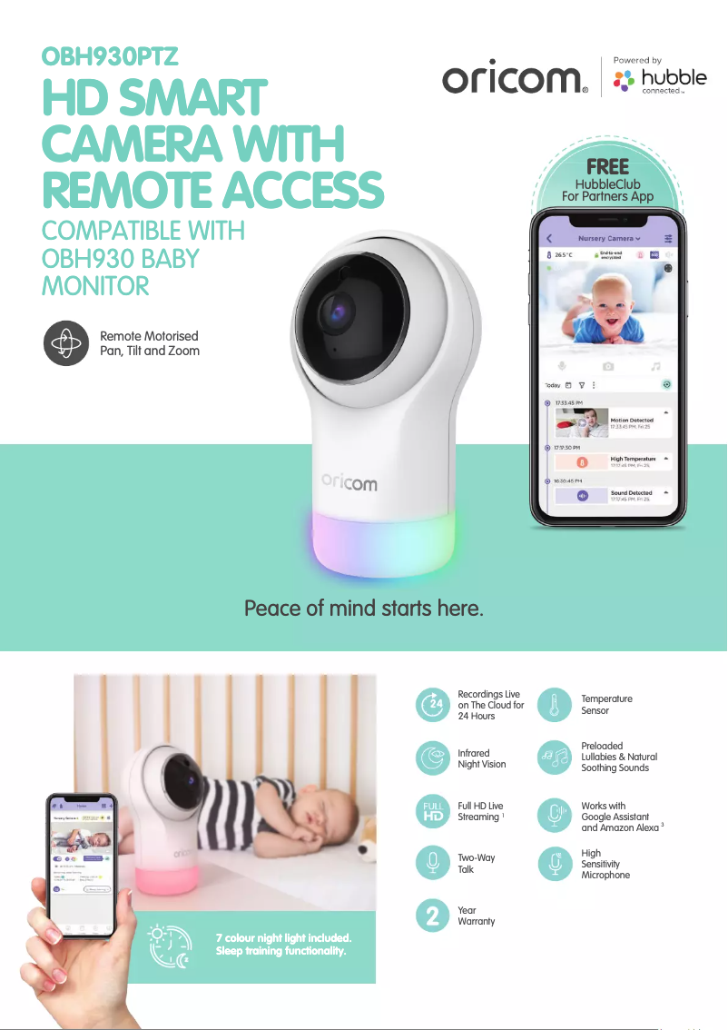 Imagen de la primera página del manual del dispositivo OBH930PTZ