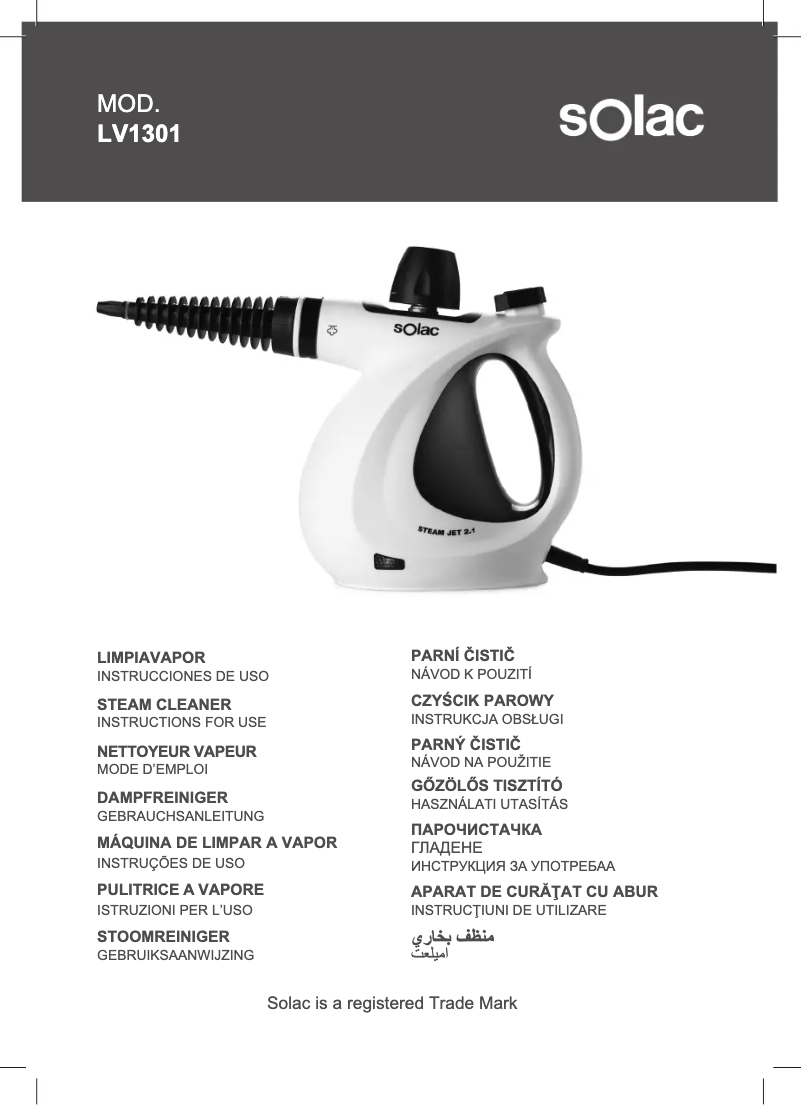 Página 1 del manual Manual de usuario Solac LV1301