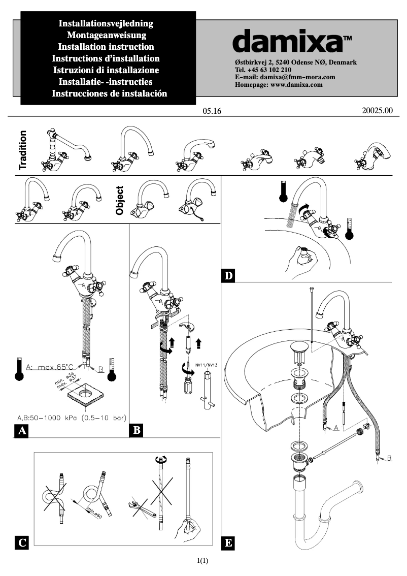 Página 1 del manual Manual de usuario Damixa 2400000