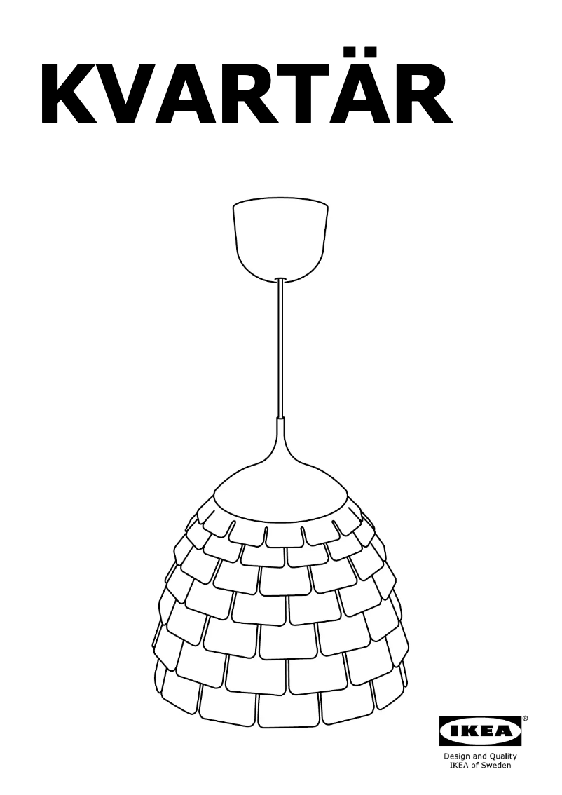 Página 1 del manual Manual de usuario Ikea KVARTAR