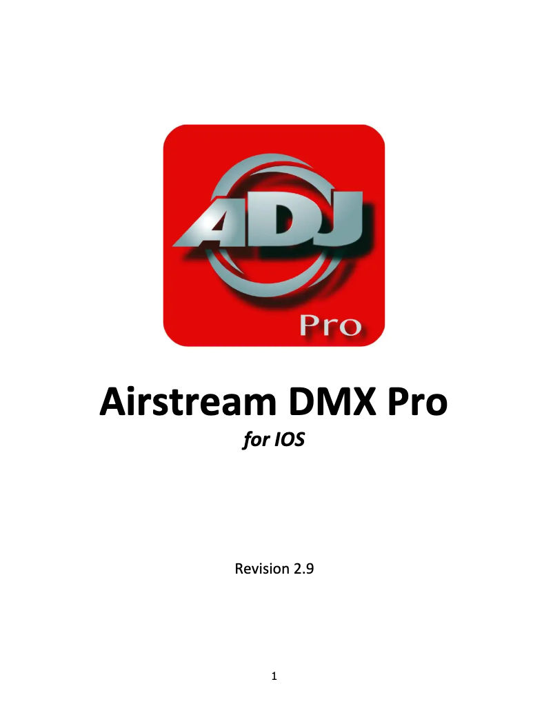 Página 1 del manual Manual de usuario Adj Airstream DMX Bridge