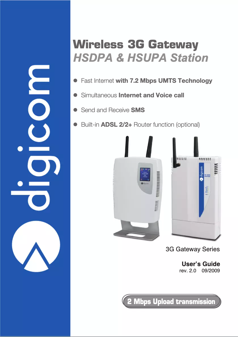 Página 1 del manual Manual de usuario Digicom 3G WLL