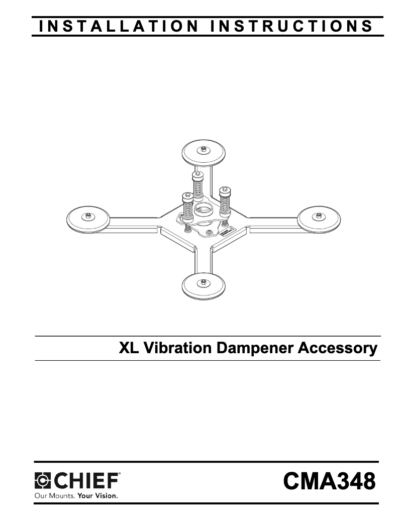 Página 1 del manual Manual de usuario Chief CMA348W