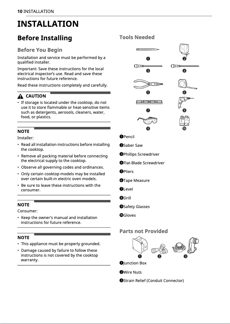 Imagen de la primera página del manual del dispositivo CBIH3617BE