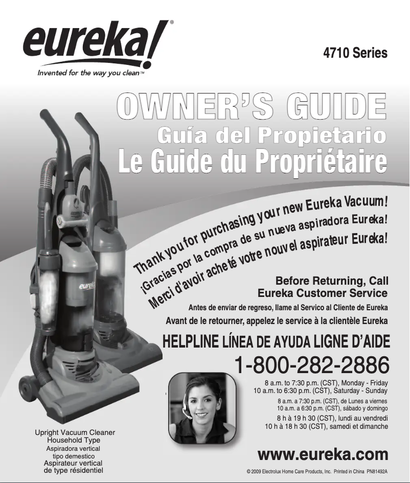 Imagen de la primera página del manual del dispositivo LightSpeed 4700D