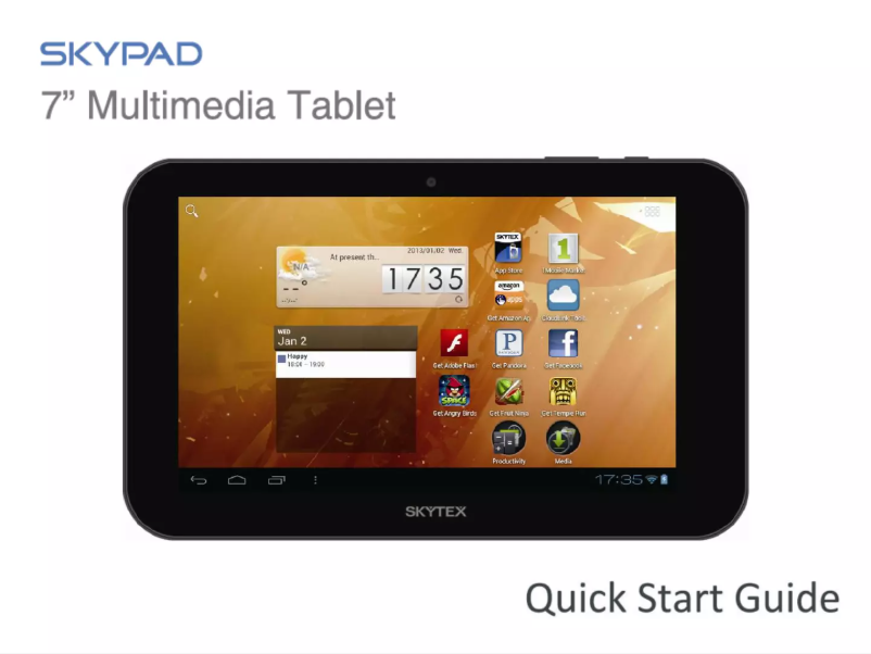 Imagen de la primera página del manual del dispositivo Skypad 723