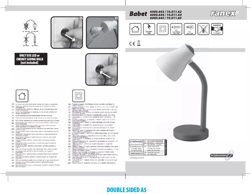 Imagen de la primera página del manual del dispositivo Babet 6000.645