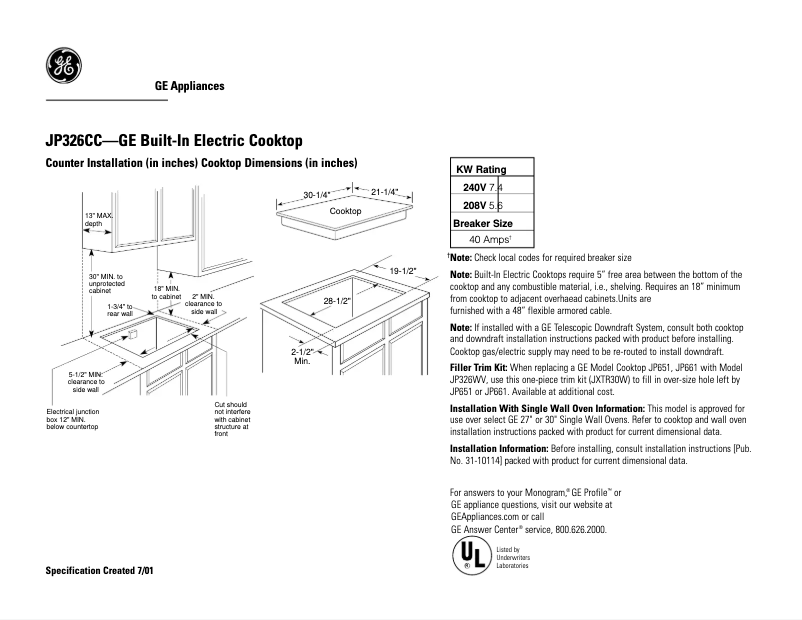 Imagen de la primera página del manual del dispositivo JP326CCCC