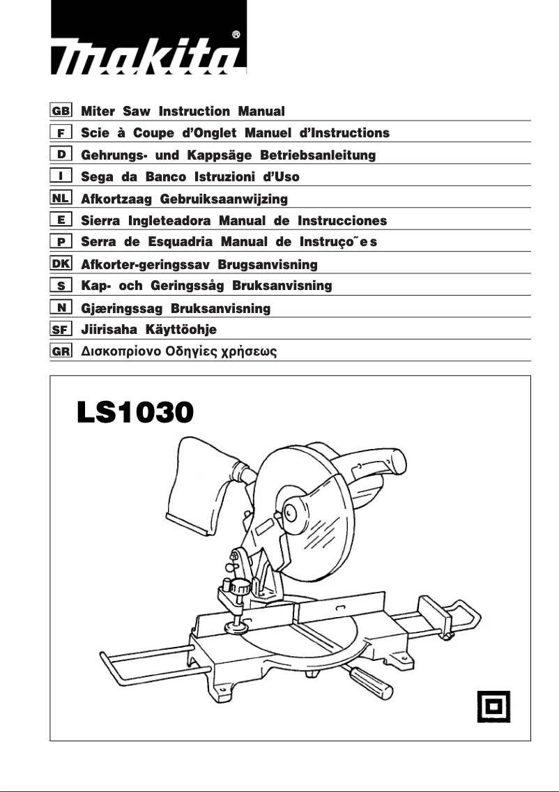 Página 1 del manual Manual de usuario Makita LS1030