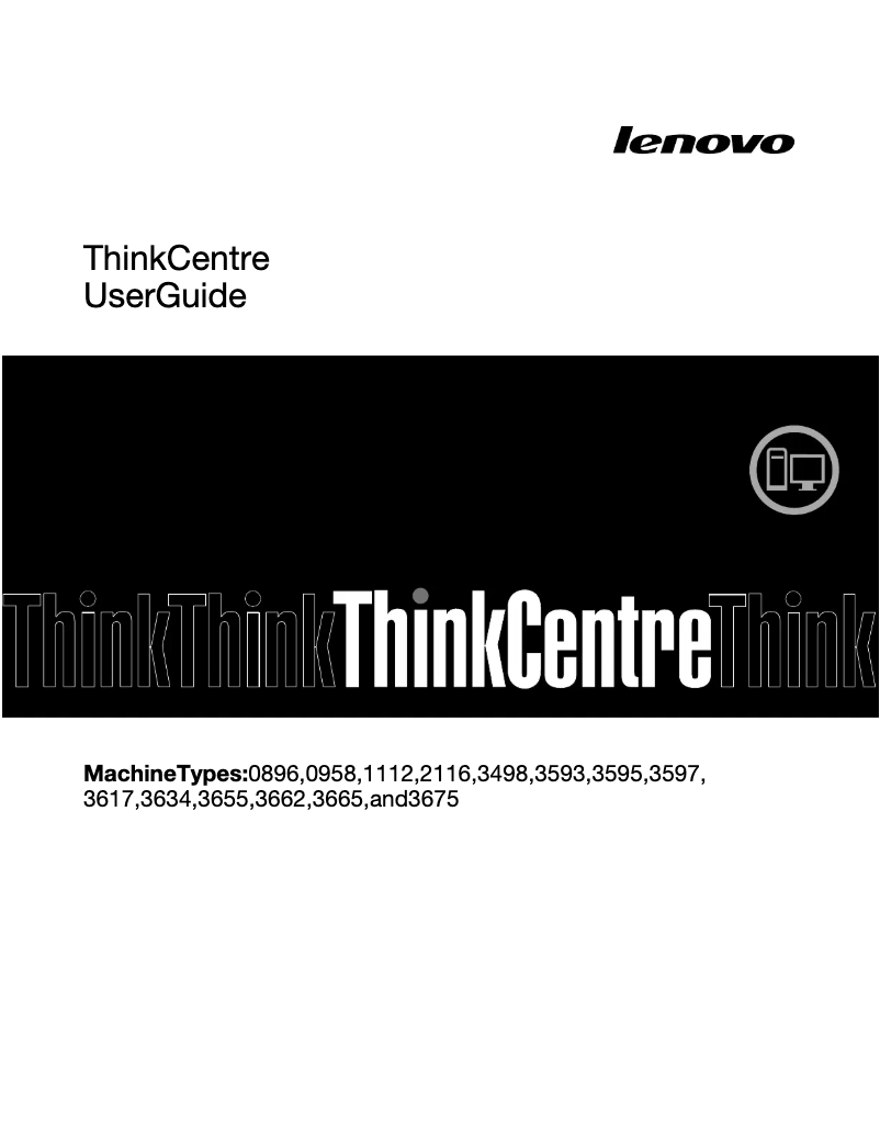 Imagen de la primera página del manual del dispositivo ThinkCentre M72e