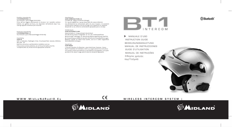 Página 1 del manual Manual de usuario Midland BT1