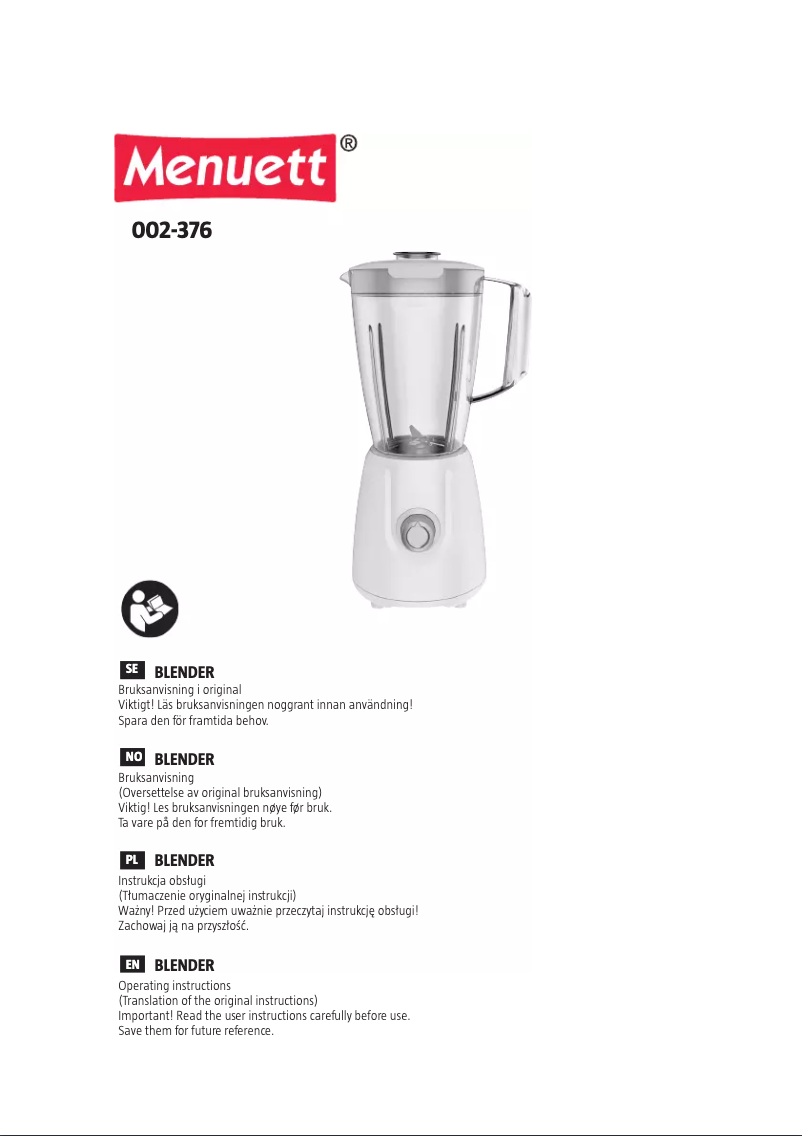 Imagen de la primera página del manual del dispositivo 002-376