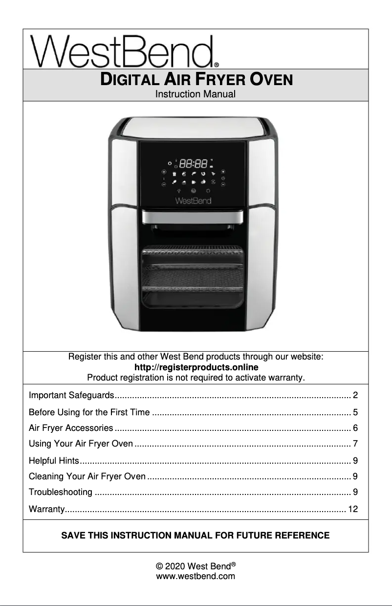 Imagen de la primera página del manual del dispositivo AFWB12BK13