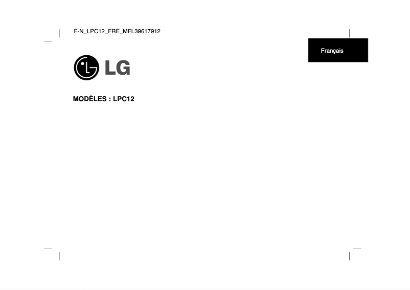 Página 1 del manual Manual de usuario LG LPC12