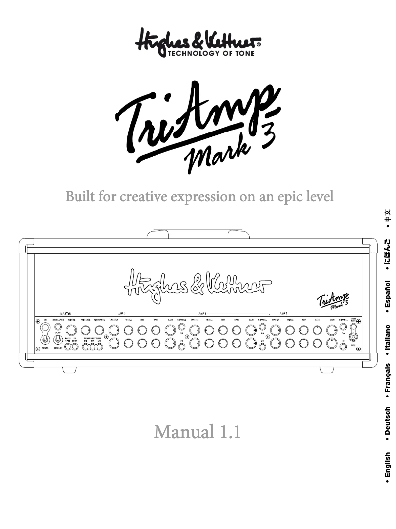 Imagen de la primera página del manual del dispositivo TriAmp MKIII