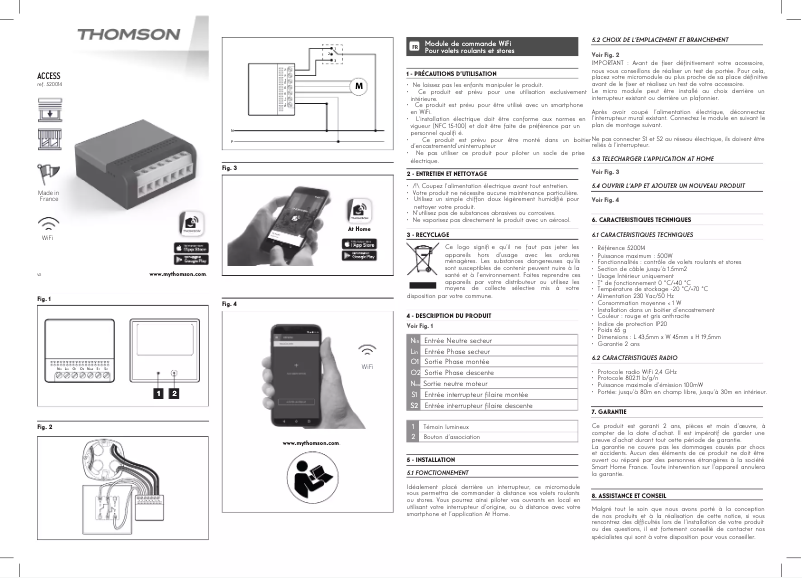 Página 1 del manual Manual de usuario Thomson ACCESS 520014