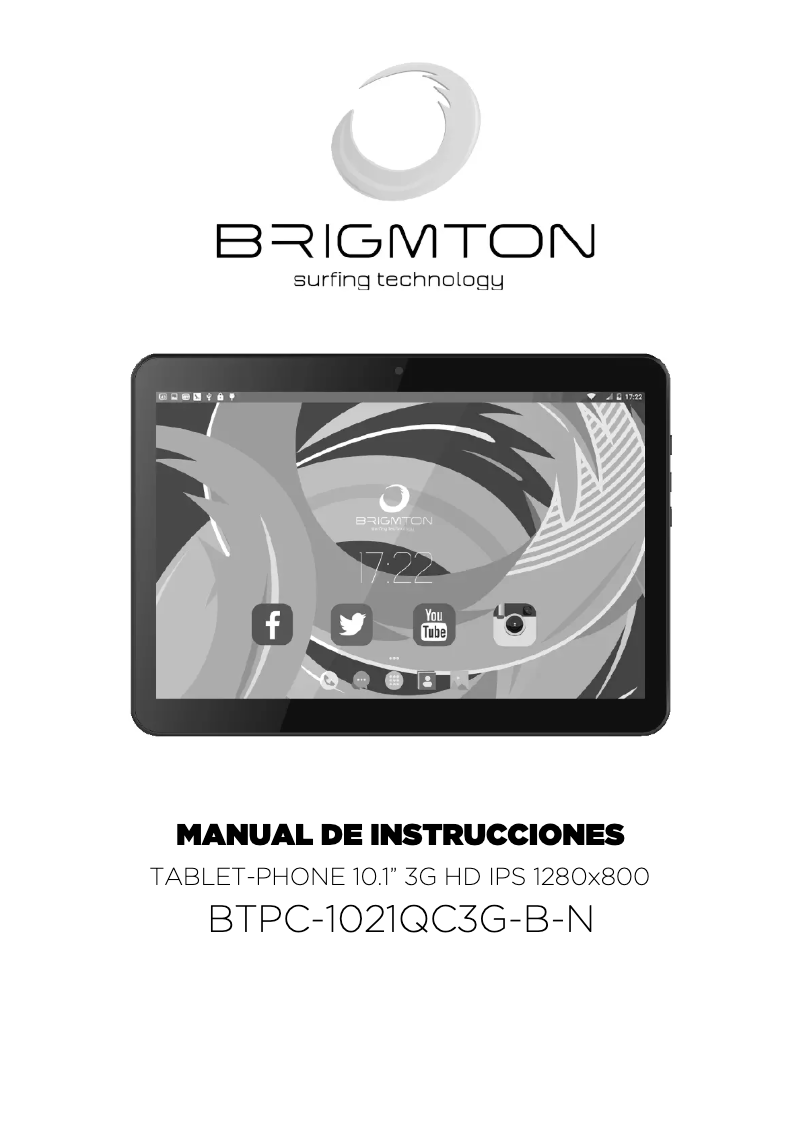 Imagen de la primera página del manual del dispositivo BTPC-1021QC3G