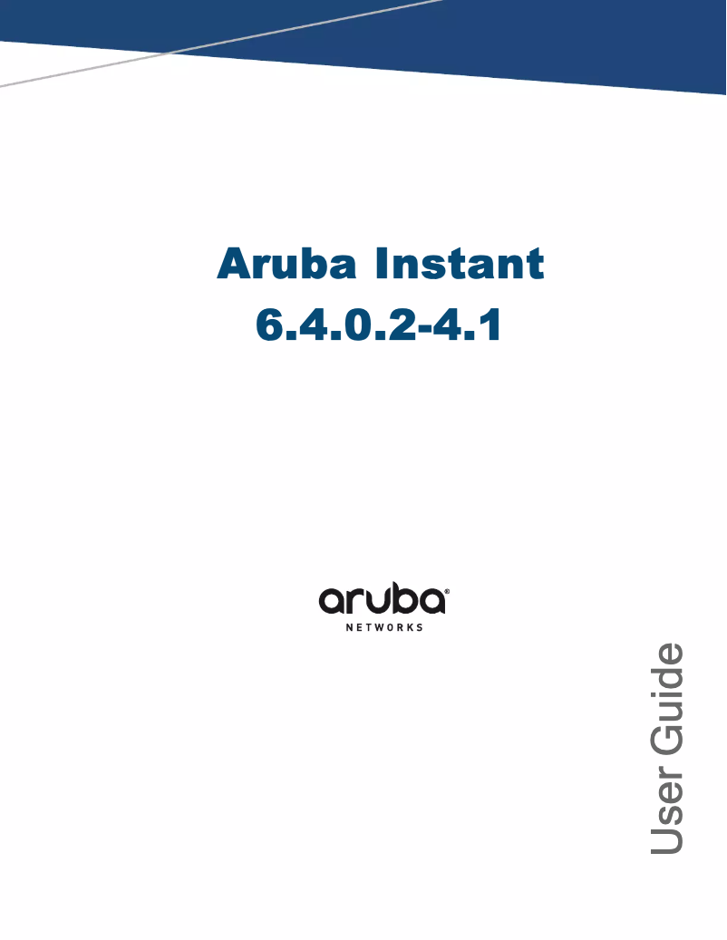 Página 1 del manual Manual de usuario Aruba Instant IAP-325
