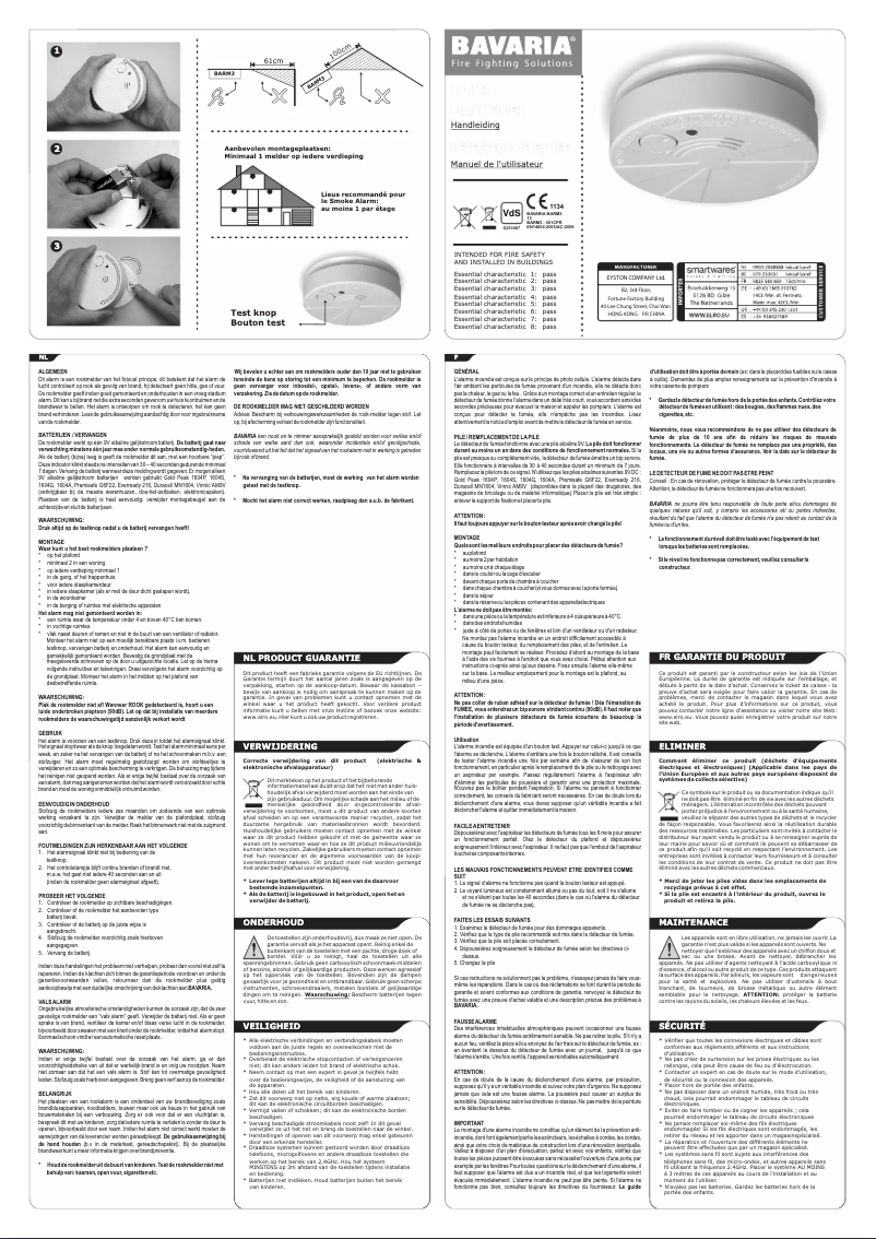 Imagen de la primera página del manual del dispositivo BARM3