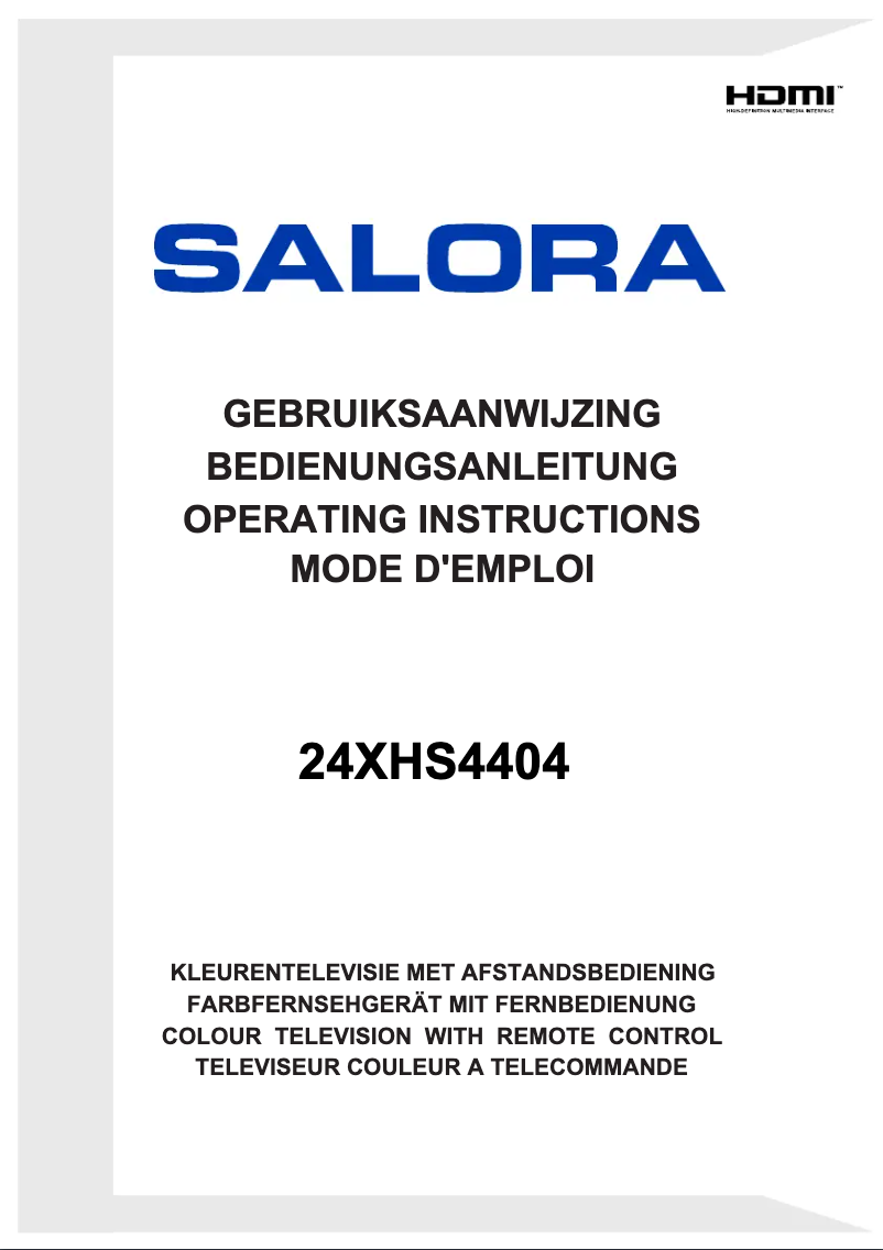 Imagen de la primera página del manual del dispositivo 24XHS4404