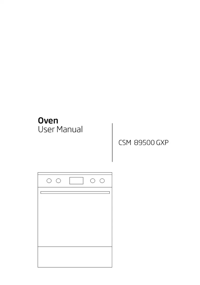 Imagen de la primera página del manual del dispositivo CSM89500GXP
