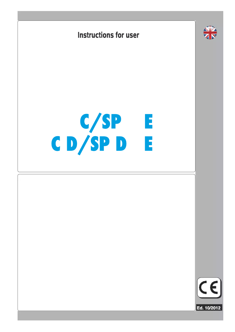 Imagen de la primera página del manual del dispositivo SP45DE