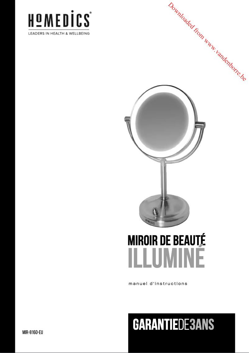 Página 1 del manual Manual de usuario Homedics MIR-8160-EU