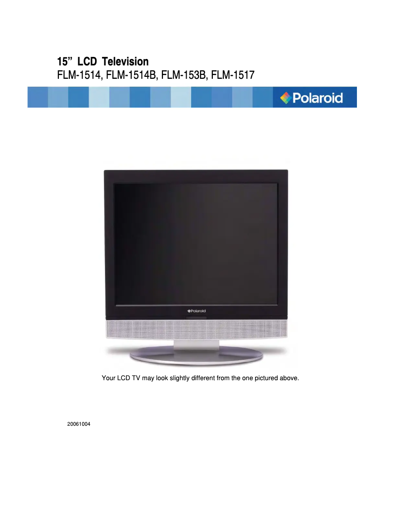 Imagen de la primera página del manual del dispositivo FLM-153B