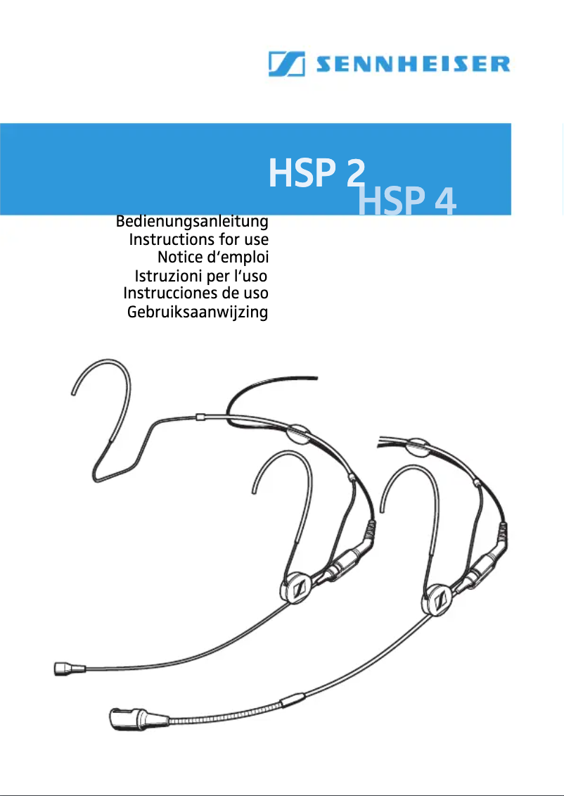 Página 1 del manual Manual de usuario Sennheiser HSP 4-3-5-M