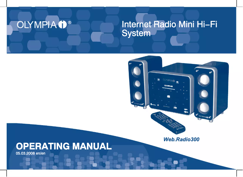 Imagen de la primera página del manual del dispositivo Webradio 300