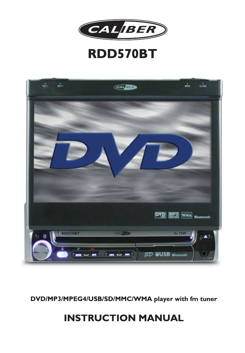 Página 1 del manual Manual de usuario Caliber RDD 570BT