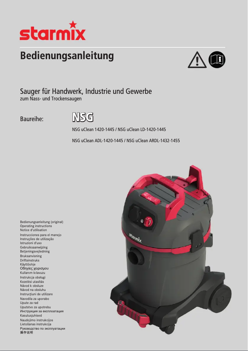 Página 1 del manual Manual de usuario Starmix NSG uClean ARDL-1420