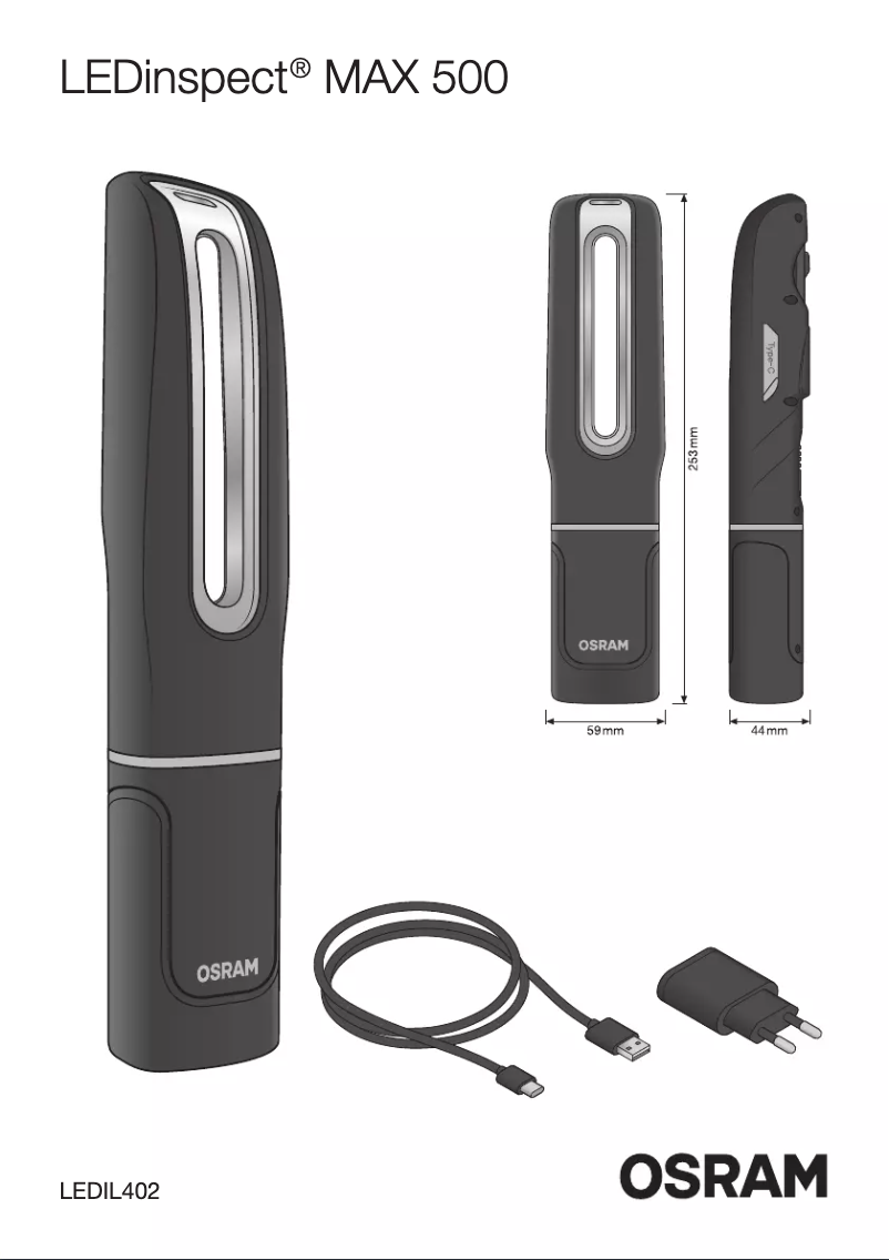 Página 1 del manual Instrucciones / montaje Osram LEDinspect MAX500