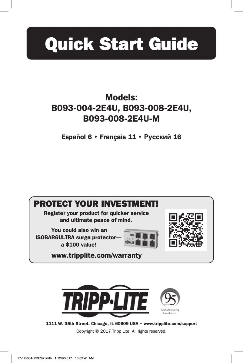 Página 1 del manual Manual de usuario Tripp Lite B093-004-2E4U