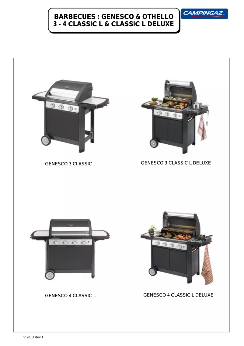 Imagen de la primera página del manual del dispositivo Genesco 3 Classic L Deluxe