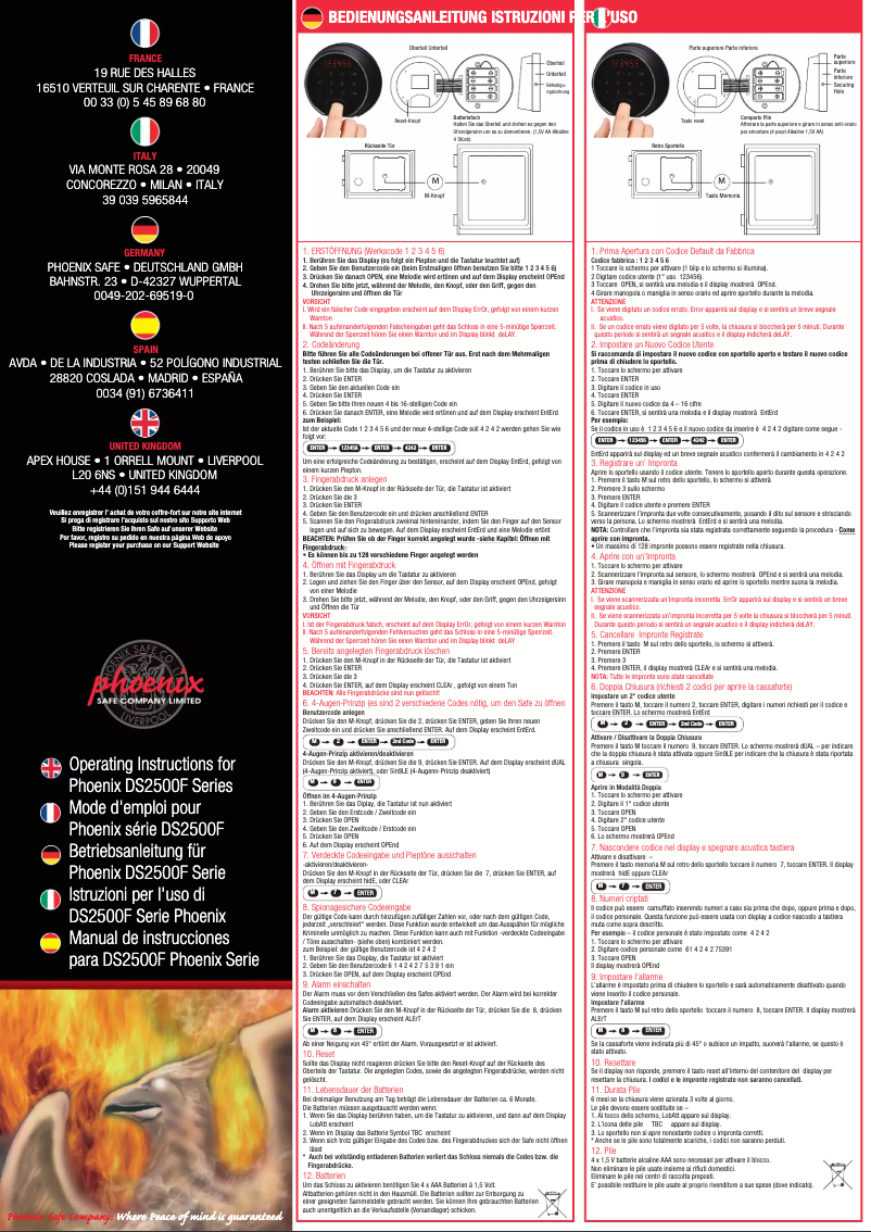 Imagen de la primera página del manual del dispositivo DS2503F