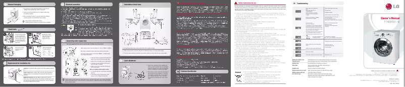 Página nº 1 - Manual de usuario LG WFL-9KG