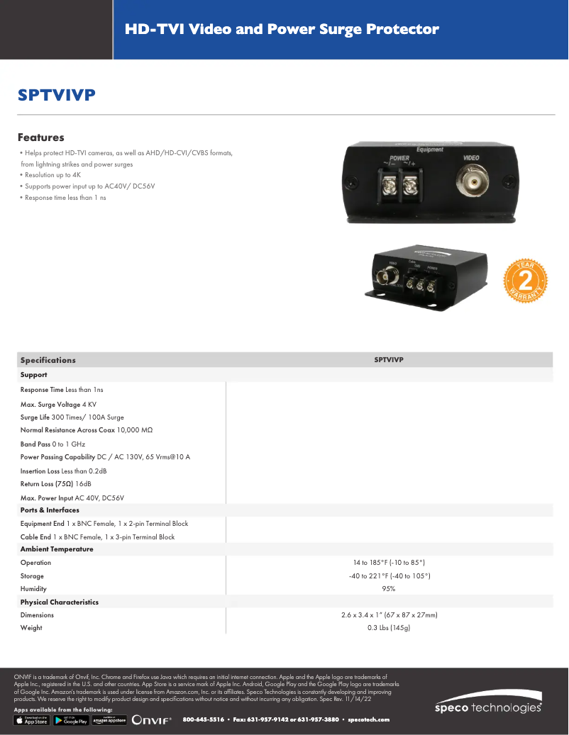 Imagen de la primera página del manual del dispositivo SPTVIVP