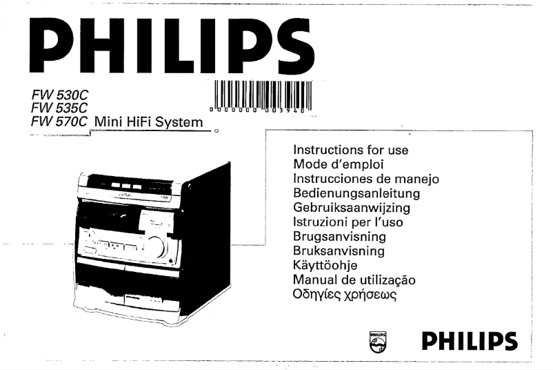 Página 1 del manual Manual de usuario Philips FW530C