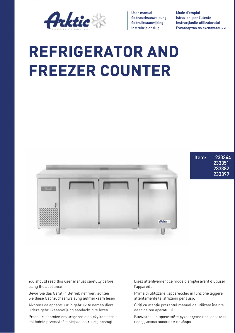 Página 1 del manual Manual de usuario Arktic 233344