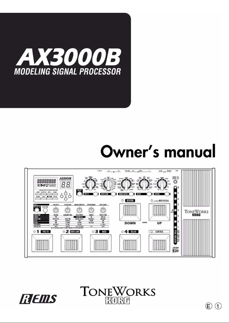 Imagen de la primera página del manual del dispositivo AX3000B