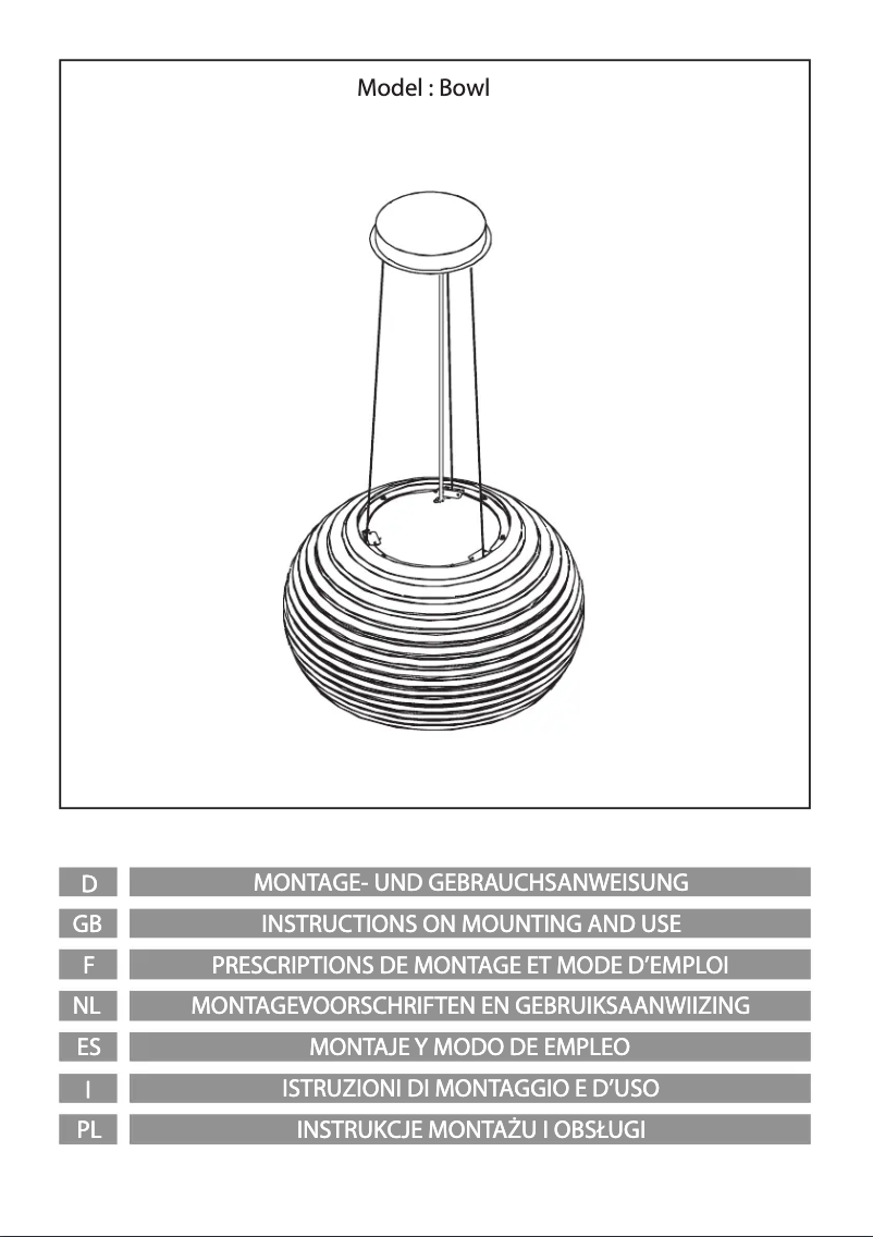 Página 1 del manual Manual de usuario Airforce Bowl