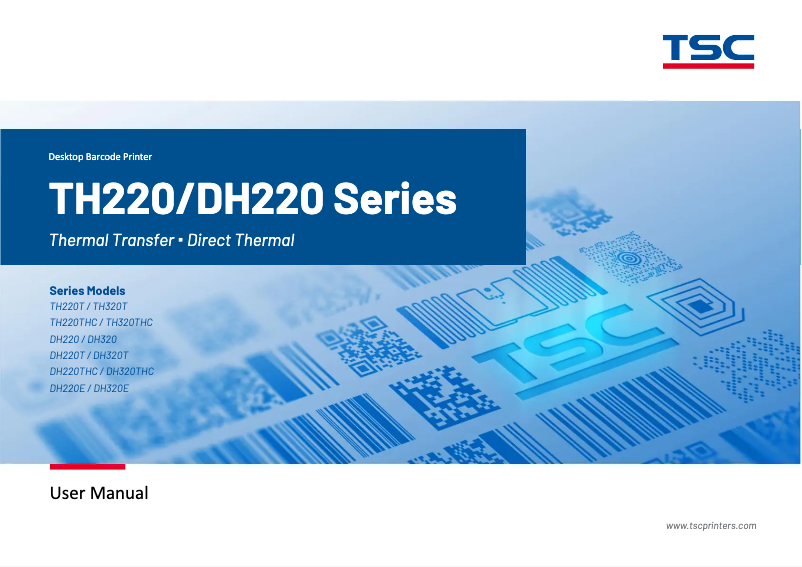 Página nº 1 - Manual de usuario TSC DH220