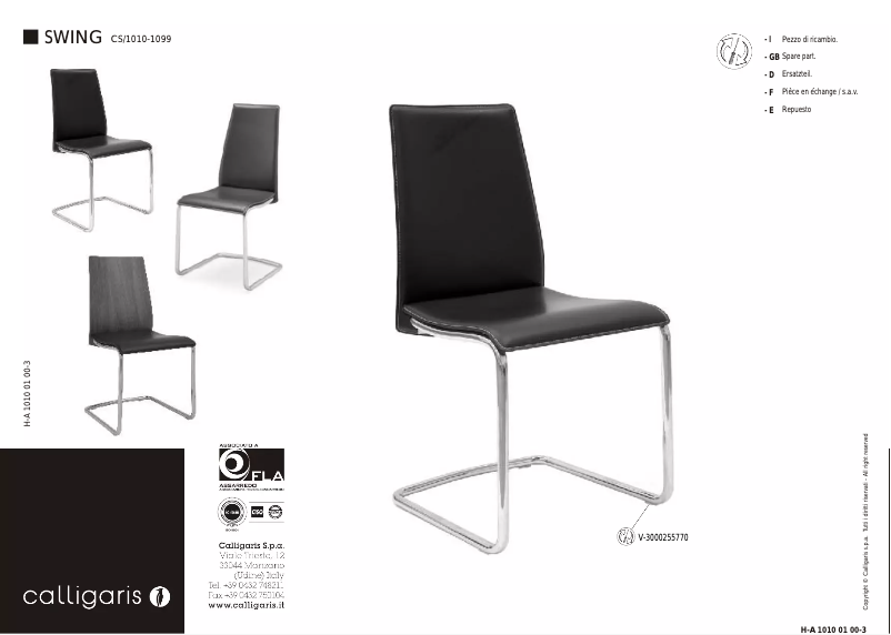 Imagen de la primera página del manual del dispositivo SWING