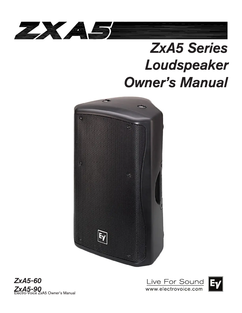 Imagen de la primera página del manual del dispositivo ZXA5-90