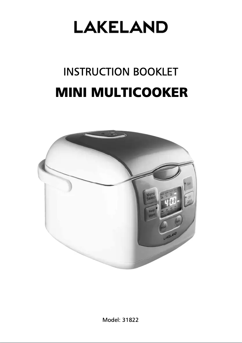 Imagen de la primera página del manual del dispositivo 31822