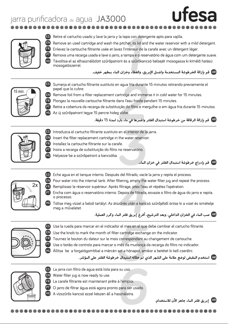 Página 1 del manual Manual de usuario Ufesa JA3000