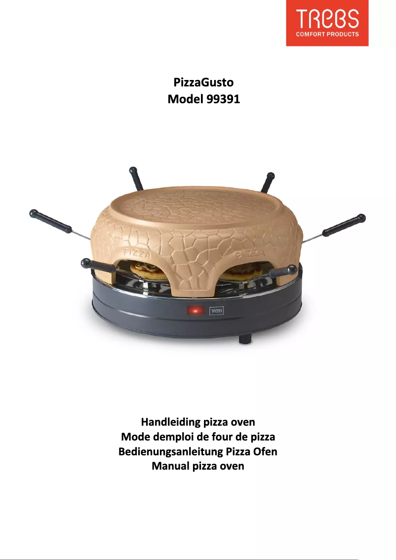 Página 1 del manual Manual de usuario Trebs PizzaGusto 99391