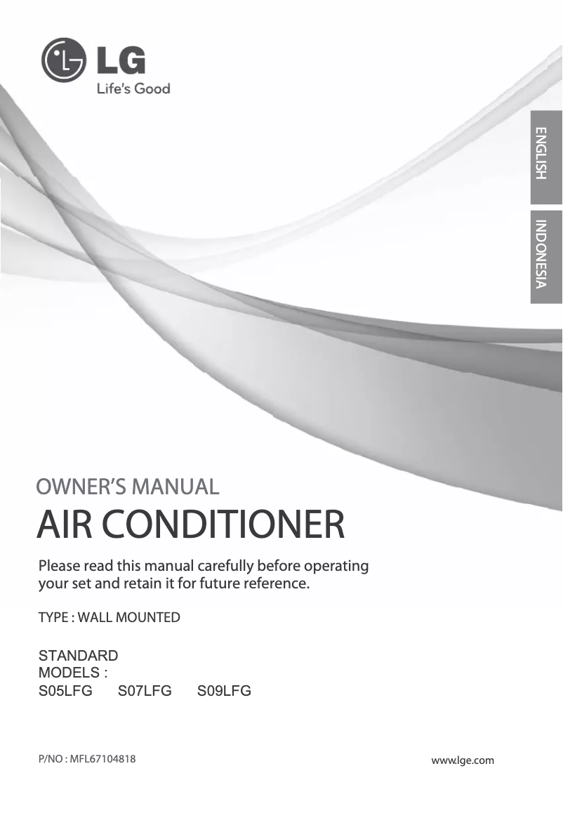 Página 1 del manual Manual de usuario LG SN07LFG-2